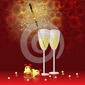 glass of champain