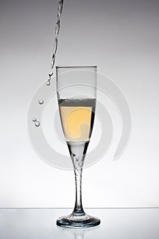 Glass of champange