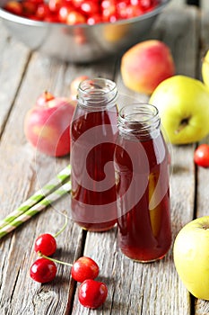 Glass of cherry juice