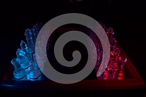 Beginning of a game of chess