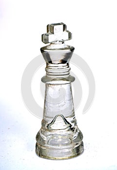 Glass chess pieces