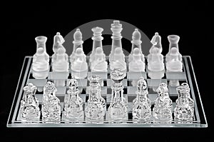 Glass Chess Set
