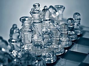 Glass Chess Set