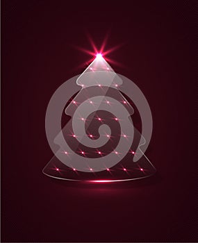 Glass christmass tree