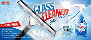 Glass cleaner ad promo