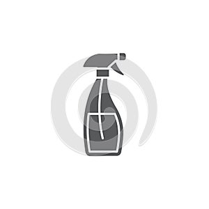 Glass cleaner sprayer bottle vector icon symbol isoalted on white background photo