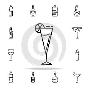 glass of cocktail dusk icon. Drinks & Beverages icons universal set for web and mobile