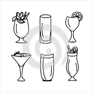 glass of cocktail dusk icon. Drinks Beverages icons universal set for web and mobile