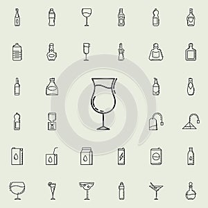 glass of cocktail dusk icon. Drinks & Beverages icons universal set for web and mobile