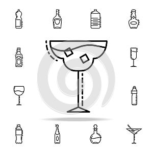 glass of cocktail dusk icon. Drinks & Beverages icons universal set for web and mobile