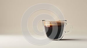 The Glass Coffee Mug.AI generated image