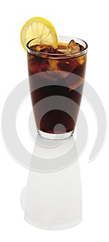 Glass of cola drink