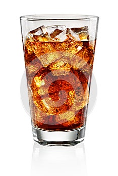 Glass of cola photo
