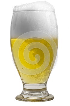 Glass of cold beer