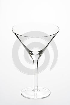 Glass cold martini cocktail isolated