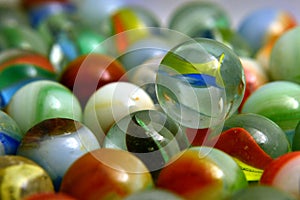 Glass Colored Balls. photo