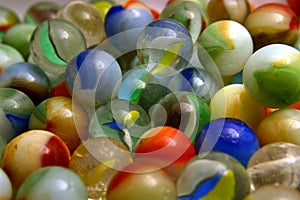 Glass Colored Balls. photo