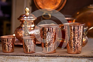 Glass Copper in Fez Morocco photo