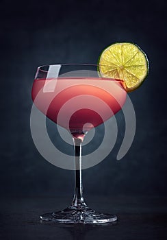 Glass of Cosmopolitan cocktail