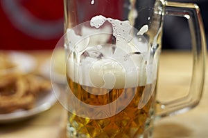 A glass of crafty beer