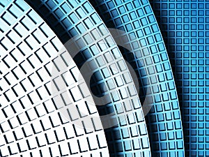 Glass cubes abstract geometric wall background