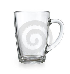 Glass cup isolated with clipping path