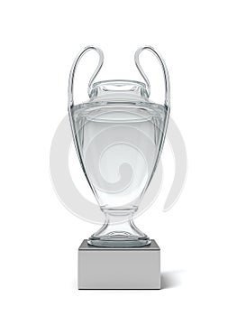 Glass cup of the winner