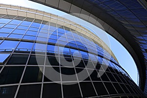 glass curtain wall construction