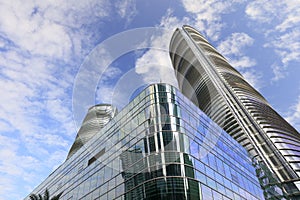 The glass curtain wall skyscrapers in the guanyinshan cbd, adobe rgb