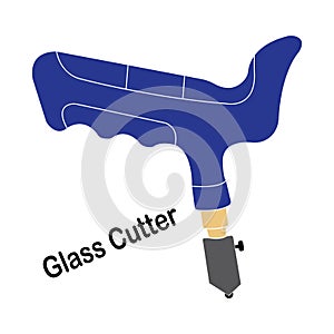 Glass cutter icon