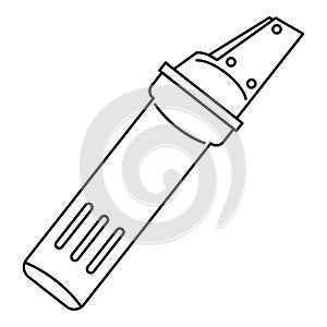 Glass cutter icon, outline style
