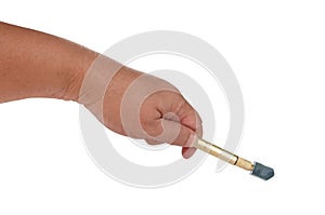 Glass cutter tool on white background