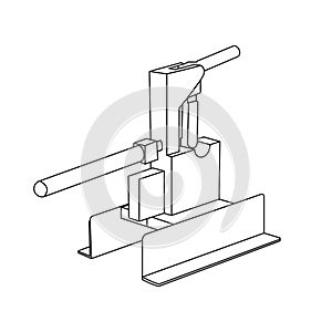 Glass cutting machine icon