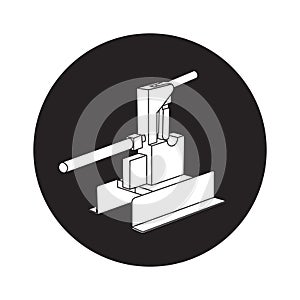Glass cutting machine icon