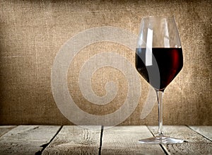 Glass of dessert wine