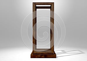 Glass Display Case Verticle