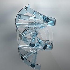 Glass DNA Rendering