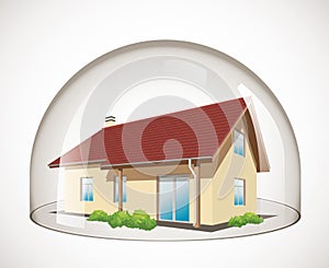 Glass dome - House protection