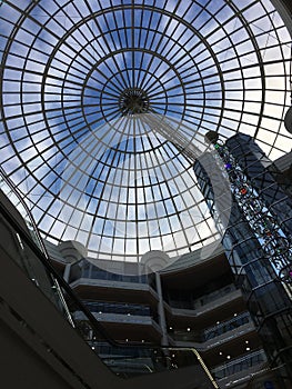 Glass dome in West Orchards Shopping Centre, Coventry