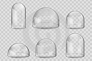 Glass domes vector