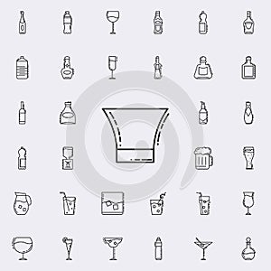 glass dusk icon. Drinks & Beverages icons universal set for web and mobile