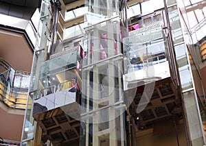 Glass elevator