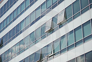 Glass facade