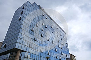 Glass facade and modern architecture in Belgrade