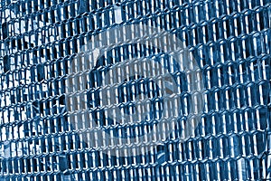 Glass facade texture blue toned background