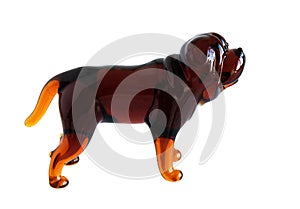 Glass figurine of the dog