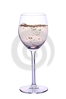 Glass of fizzy drink