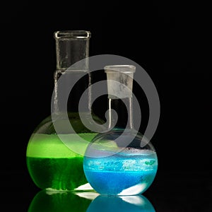Glass flask photo