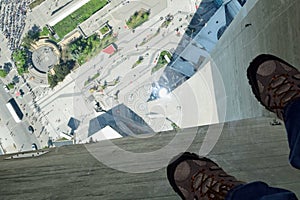 Glass Floor, CN Tower, Toronto, Canada