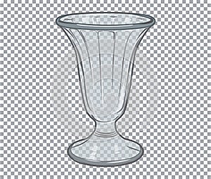 Glass flower vase